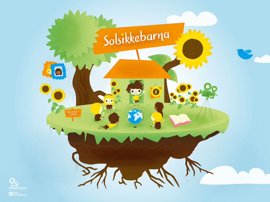 Solsikkeappen splash screen